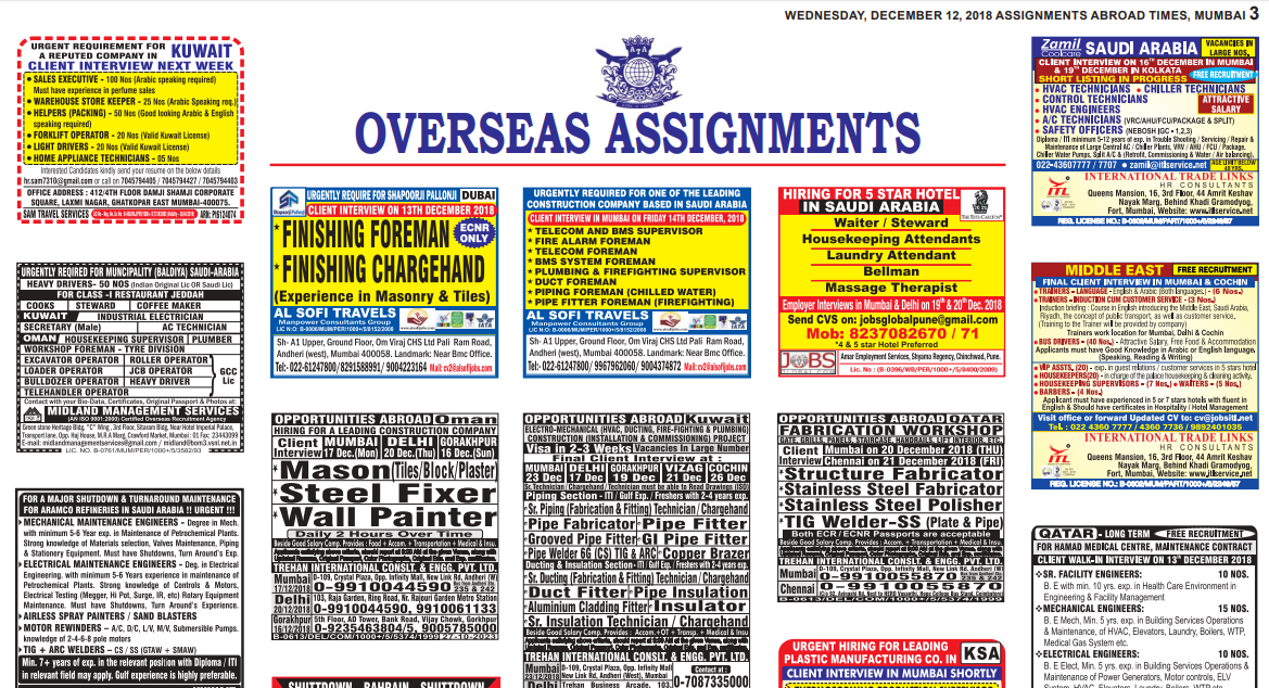 12dec Assignment abroad times