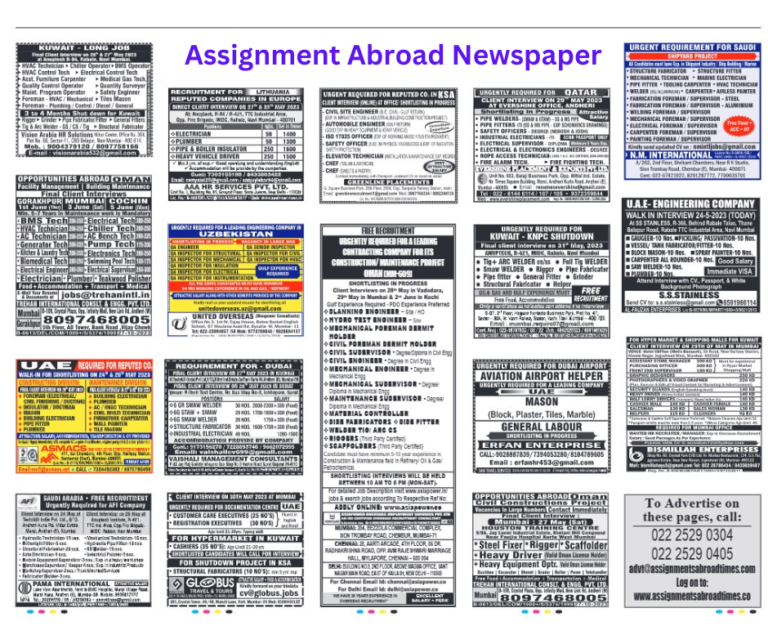 abroad assignment newspaper today pdf free download