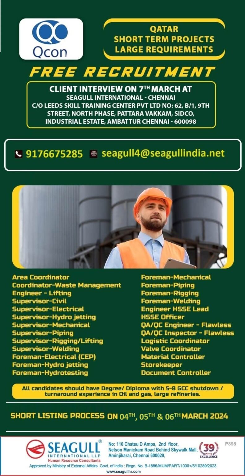 Gulf Jobs Vacancies Today, Overseas Employment Jobs Update Online, 4