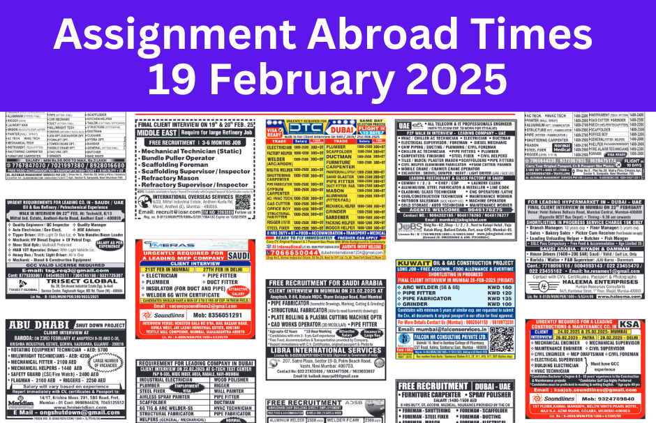 Assignment abroad times pdf today