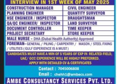 Gulf jobs vacancies today, overseas employment updates today, 19 April 2025