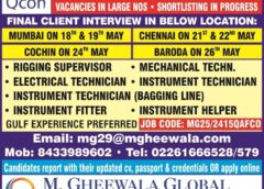Gulf jobs vacancies today, urgent requirement multiple vacancies