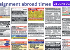 Assignments Abroad Times PDF Today, 21st June 2025