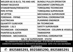 Urgent requirement for middle East countries, multiple jobs vacancies, 19 june 2025