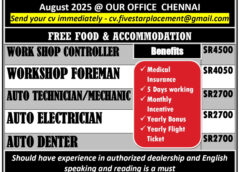 Overseas employments newspaper jobs vacancies, 21 August 2025