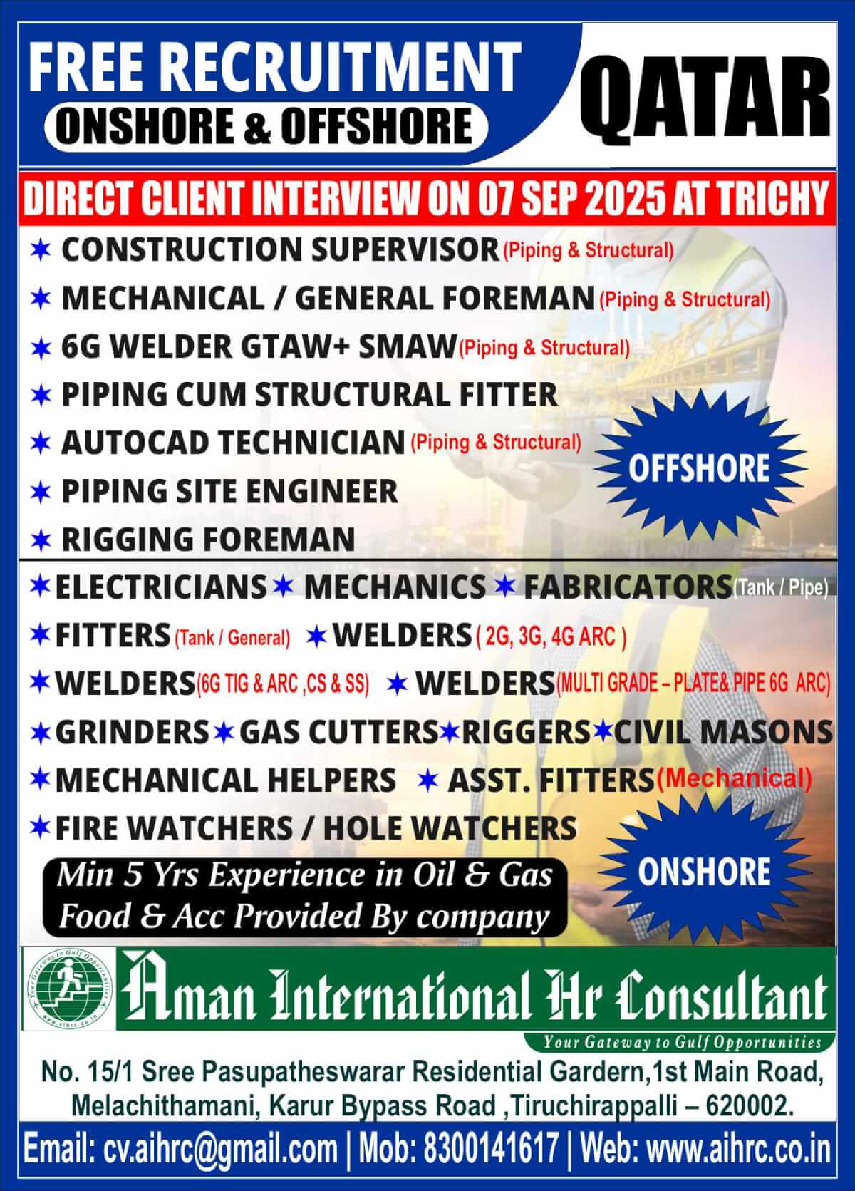 Gulf jobs at eAbroad job