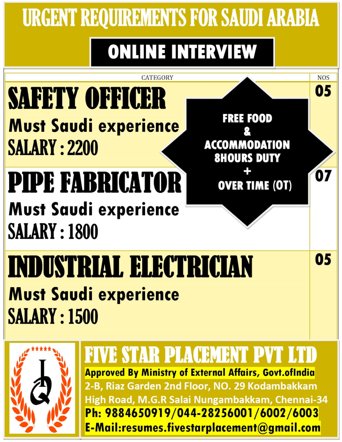 Gulf jobs vacancies today Gulf jobs at eAbroad job