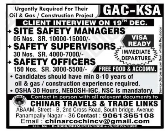 Gulf jobs vacancies today Gulf jobs at eAbroad job