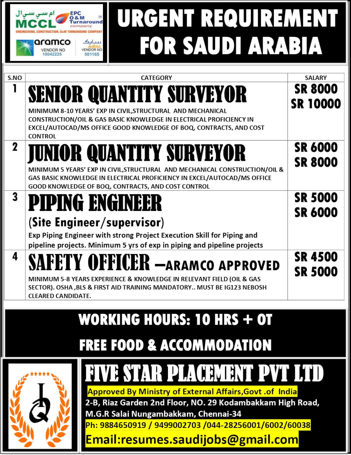 Gulf jobs at eAbroad job