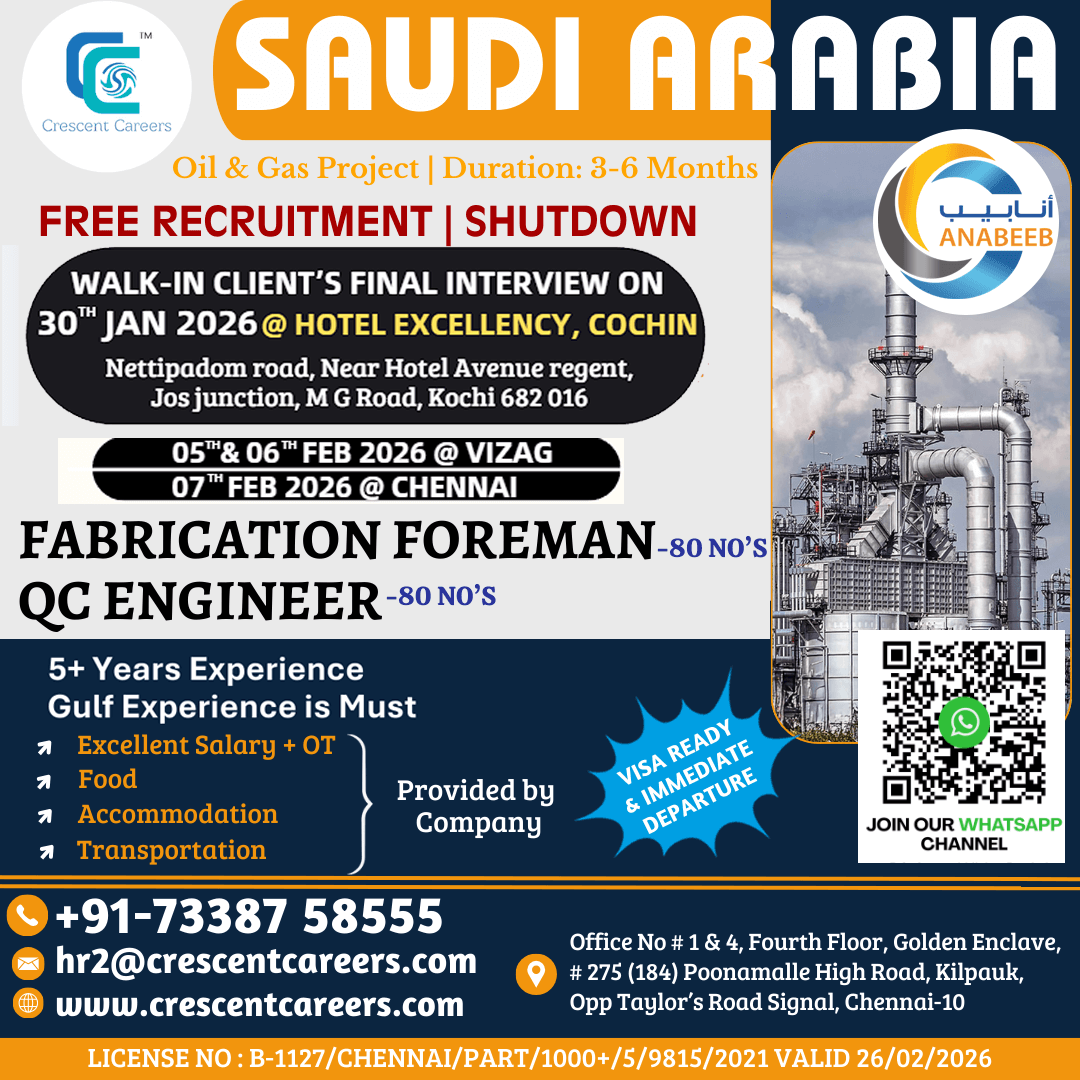 Gulf jobs vacancies today Gulf jobs at eAbroad job