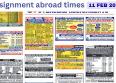 Assignments Abroad Times PDF Today, 11 Feb 2026