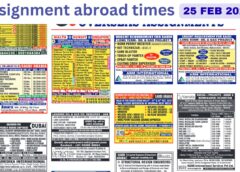 Assignments Abroad Times PDF Today, 25 Feb 2026