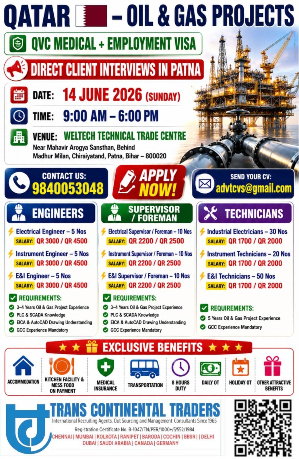 Gulf jobs at eAbroad job