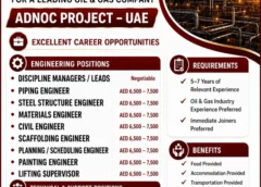 Urgent requirement for uae and Qatar