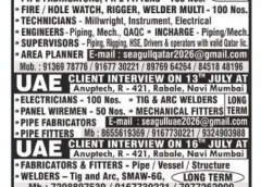 Gulf jobs vacancies today, overseas employment updates, 10 July 2026