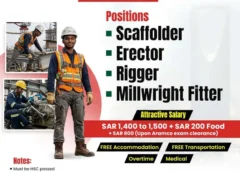 Urgent requirement for Saudi Arabia, zoom interview, apply online
