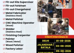 Gulf jobs vacancies today, overseas employment updates, 27 July 2026