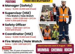Gulf jobs vacancies today, overseas employment updates today, 6 Aug 2026