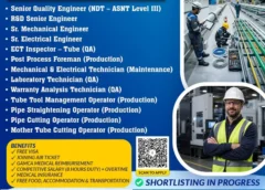 Gulf jobs vacancies today, overseas employment updates, 7 Aug 2026