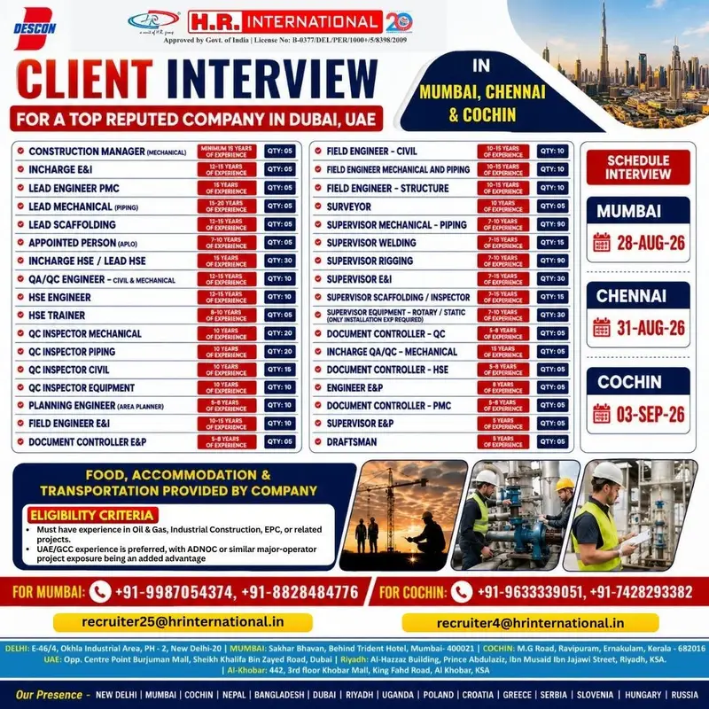 Gulf jobs at eAbroad job