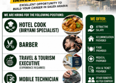 URGENT REQUIREMENT,  SAUDI ARABIA, online updates today