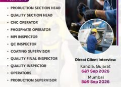 Jobs for Saudi Arabia, interview in Mumbai and Gujarat