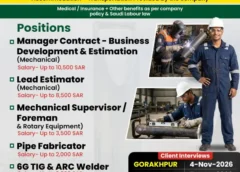 Gulf jobs vacancies today online, overseas employments, 30 October 2026